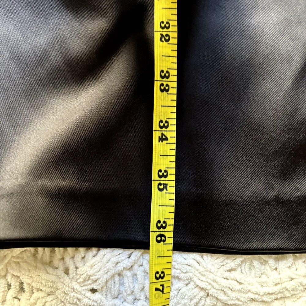 Cache Black Satin One-shoulder Bodycon Size 2 Women's Stretchy Party Dress‎ - Picture 6 of 15